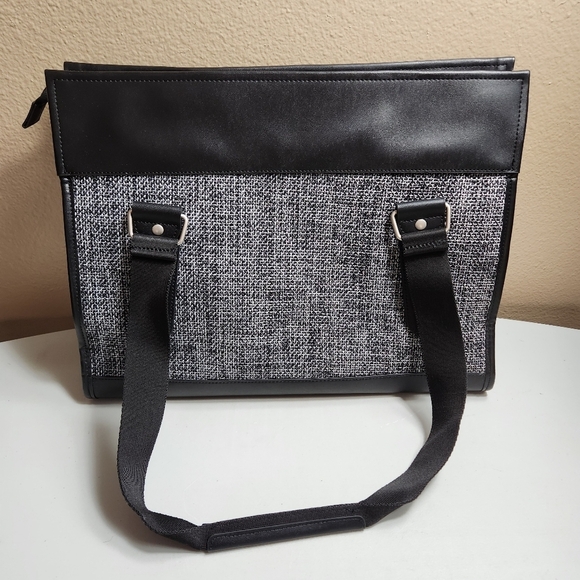 Epic Tweed, Faux Leather and Canvas Tote/Commuter Bag/Briefcase - Picture 6 of 11